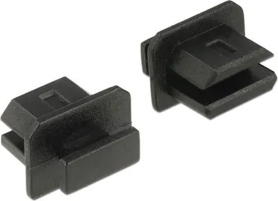 Produktbild von Staubschutz für mini Displayport Buchse mit Griff 10 Stück schwarz
