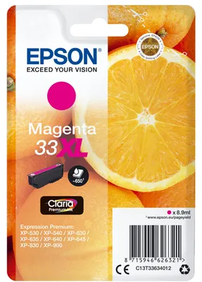 Obrázok produktu pre Epson Tintenpatrone magenta Claria Premium 33 XL      T 3363