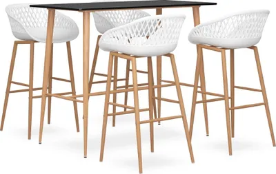 Produktbild von 5-tlg. Bar-Set Schwarz und Weiß , Esszimmer Design 2024