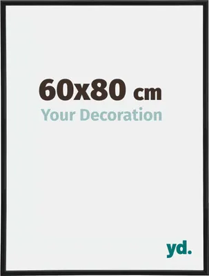 Produktbild von Bilderrahmen, 60x80 cm, Schwarz Matt, Kunststoff, Annecy
