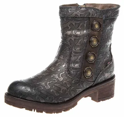 Produktbild von Mustang Shoes Stiefeletten in Übergrößen Dunkelgrau 1284-605-20 große Damenschuhe