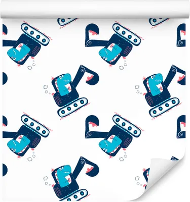 Immagine prodotto di 10m VLIES WALLPAPER rotolo camera bambini auto camion coccodrilli XXL