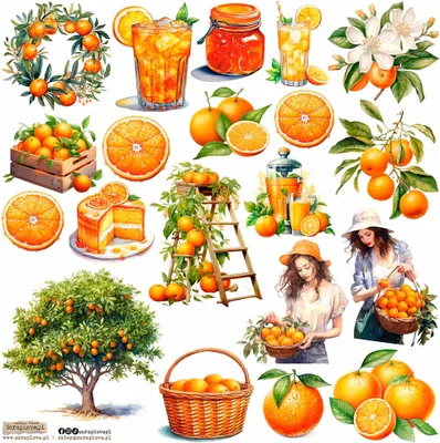 Immagine prodotto di AUFKLEBER - ScrapLove - Arance 1 - Arance 1