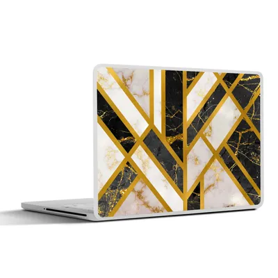 Produktbild von MuchoWow® Laptop Aufkleber Sticker Cover Marmor - Gold - Luxus 32.5x23.5 cm - Sticker für Laptop - Selbstklebend