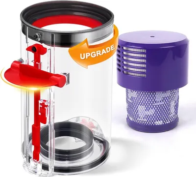 Obrázek produktu pro Látkový potah pro Dyson V10, 1 kus, s integrovaným HEPA filtrem, kompatibilní s Absolute Total Clean Animal a SV12
