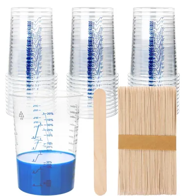 Obrázek produktu pro Plastové odměrné hrnky – 50 kusů, objem 600 ml