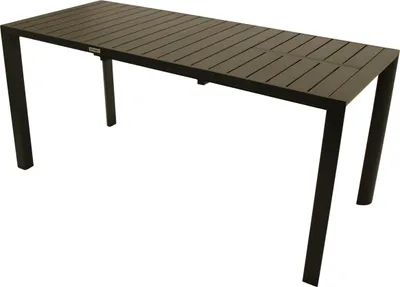 Produktbild von TPFGarden AUSZIEHTISCH Backnell - Garten-Esstisch mit seitlicher Butterfly-Verlängerung, Aluminium dunkelgrau, Justierbare Füsse. BxTxH: 70x117/162x75 cm