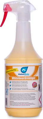 Produktbild von KaiserRein 1L Whiteboard Reiniger Spray vielseitig verwendbar für Kunststoffoberflächen I Whiteboardreiniger gegen permanent Stifte I Tafelreiniger
