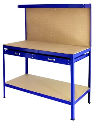 Produktbild von Werkbank Arbeitstisch mit Stecktafel und Schublade