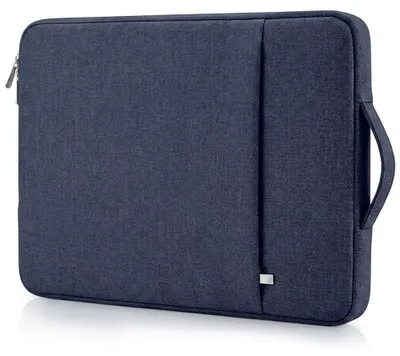 Image de Housse Ordinateur 13 Pouces, pour MacBook Neo Air 13 M5 M4 M3 M2 M1, avec Poignée - Bleu Marine
