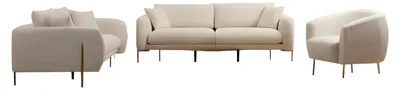 Produktbild von Wohnzimmer Polster Sofa Set Dreisitzer 2-Sitzer r Textil Sessel