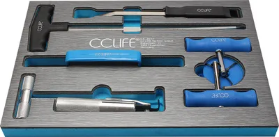 Produktbild von CCLIFE 7tlg Windschutzscheibe Reparaturset Windschutz Scheiben Autoglas Ausbau Werkzeug Set