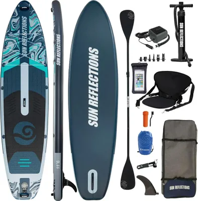 Zdjęcie produktu dla Nadmuchiwana deska SUP 11'6 Combo Forest Grey + E-pump PBG 6 - Zestaw z siedziskiem kajakowym i wiosłem 2w1 - do 185 kg
