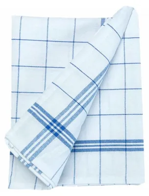 Produktbild von Arcora Profi Geschirrtuch Blau-Weiss | Packung (10 Stück)