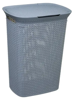 Zdjęcie produktu dla Kosz na pranie kolor szary 57lt 61,5x46x35cm