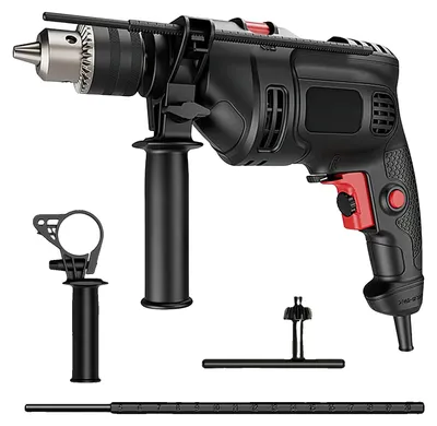 Imagen del producto de Taladro percutor, funcionalidad de doble modo, control de velocidad variable, enchufe europeo