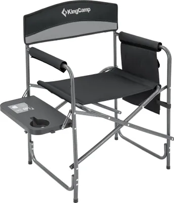 Obrázok produktu pre Kempingová skladacia stolička KING CAMP s opierkami ASH B10 - čierno-šedá