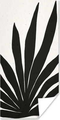 Produktbild von MuchoWow® Poster Blatt - Pflanze - Minimalismus 60x120 cm - Wandschmuck