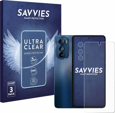 A product shot of a phone screen protector and its packaging.