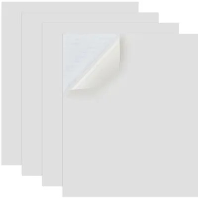 Stoffreparaturflicken, 4 Stück, weiß, selbstklebend, wasserdicht, Polyester