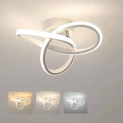 Obrázok produktu pre LED stropné svietidlo Osairous, moderný dizajn, 20W, 2200 lúmenov, 3000K/4500K/6500K – biela