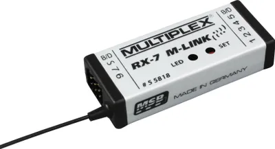 Produktbild von MULTIPLEX RX-7, 22,3 mm, 54 mm, 11,5 mm, 13 g