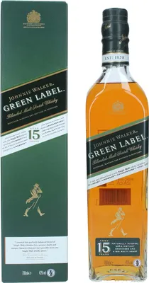 Produktbild von Johnnie Walker Green Label 15 Years Blended Scotch Whisky 43% Vol. 0.7L