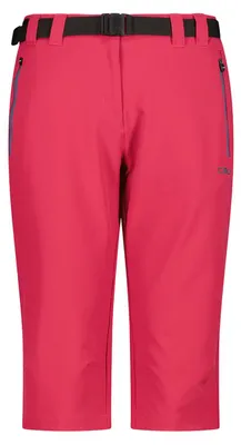 Obrázok produktu pre Dámske capri trekingové nohavice CMP s opaskom a funkciou Dry Function, ružové, veľkosť 42