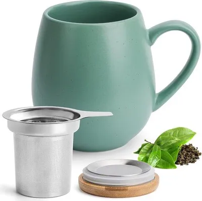 Produktbild von Famanu Teetasse mit Deckel und Sieb - 550 ml