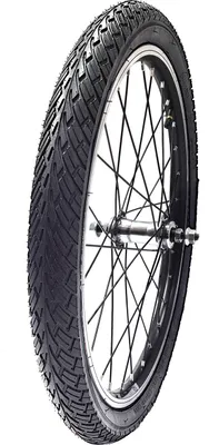 Produktbild von 20 Zoll Vorderrad Fahrrad Hohlkammerfelge Alu 28 Loch Speichen, schwarz-silber