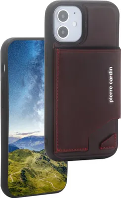Produktbild von Pierre Cardin iPhone 12 - 12 Pro Back cover case - Red