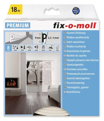 Produktbild von P-Profildichtung fix-o-moll 18m weiß