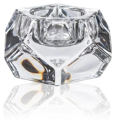 Produktbild von Teelichthalter "Shine Diamond" | Teelichtglas Windlicht aus Glas Eckig