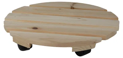 Produktbild von Sunnydays Pflanzentopfwagen - Holz - natur - 30 x 30 cm