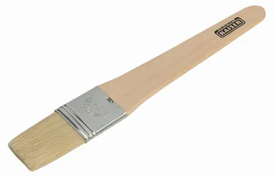 Gebäckpinsel Holz 3,8 cm, flexible Naturborsten, braun