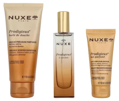 Produktbild von Nuxe Parfum Prodigieux Set Shower Oil 100ml/Parfum Spray 30ml/Body Lotion 30ml 160 ml