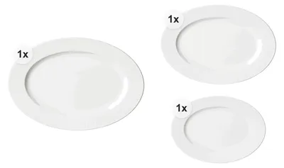 Produktbild von Servierplatten Set 3 tlg. Saphir