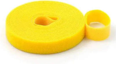 Immagine prodotto di Guaine per cavi con chiusura a strappo, 2 cm x 3 m, giallo.