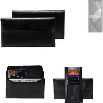 Produktbild von K-S-Trade Handy Hülle kompatibel mit Tecno Spark 20 Pro+ Schutz Hülle Tasche Schutz Case Handytasche Kunstleder schwarz, 1x