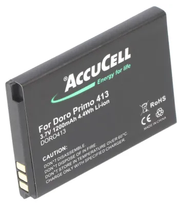 Produktbild von Akku passend für den Doro Primo 413 Akku RCB413 3,7 Volt 1200mAh