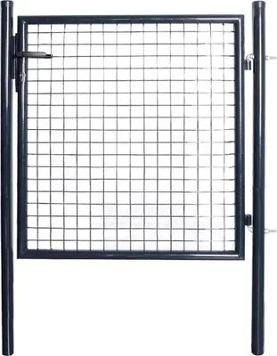 Image de Vidaxl Grille 85,5x100 cm galvanisée Stahlgrau grau