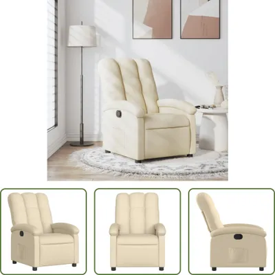 Obrázek produktu pro The Living Store Relaxsessel Creme Stoff