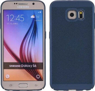 Produktbild von Handy Hülle für Samsung Galaxy S6 Edge Schutzhülle Case Tasche Cover Etui Blau