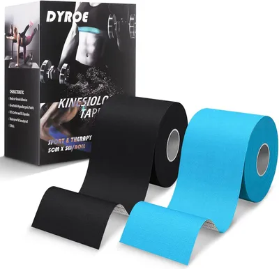 Immagine prodotto di Nastro Kinesio elastico, 5 cm x 5 m, traspirante, per sport e fisioterapia