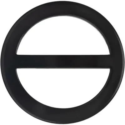 Zdjęcie produktu dla Ozdobna spinka okrągła czarna - średnica 45 mm - czarna