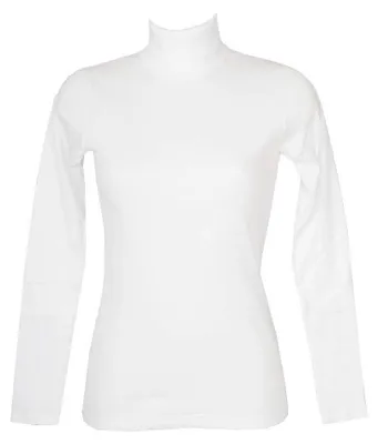 Produktbild von RAGNO Rollkragenpullover Radfahrerin Langarm Shirt Frau Bio Baumwolle Artikel D2