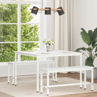 Produktbild von Maison Exclusive - Esstisch Weiß 110 x 110 x 75 cm Massives Kiefernholz