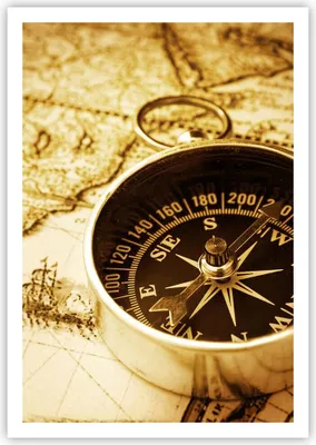 Produktbild von Poster - Poster ohne Rahmen - Kompass alt reisen Reise - 70x100 cm - Wand Bild - Wanddeko - Wandbilder - Kunstposter - Wandposter - Bilder - Kunstdruck - Wanddekoration - Wandbild - P2XPA70x100-2103