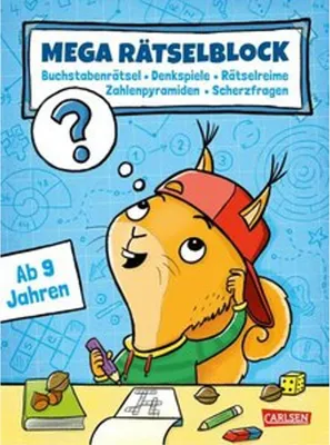 Obrázok produktu pre Mega Rätselblock - Buchstabenrätsel, Denkspiele, Zahlenpyramiden, Rätselreime, Scherzfragen