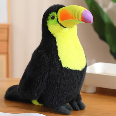 Image de Peluche toucan jaune, 30 cm